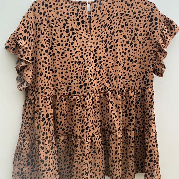 Leopard Maternity Blouse - Picture 3 of 3